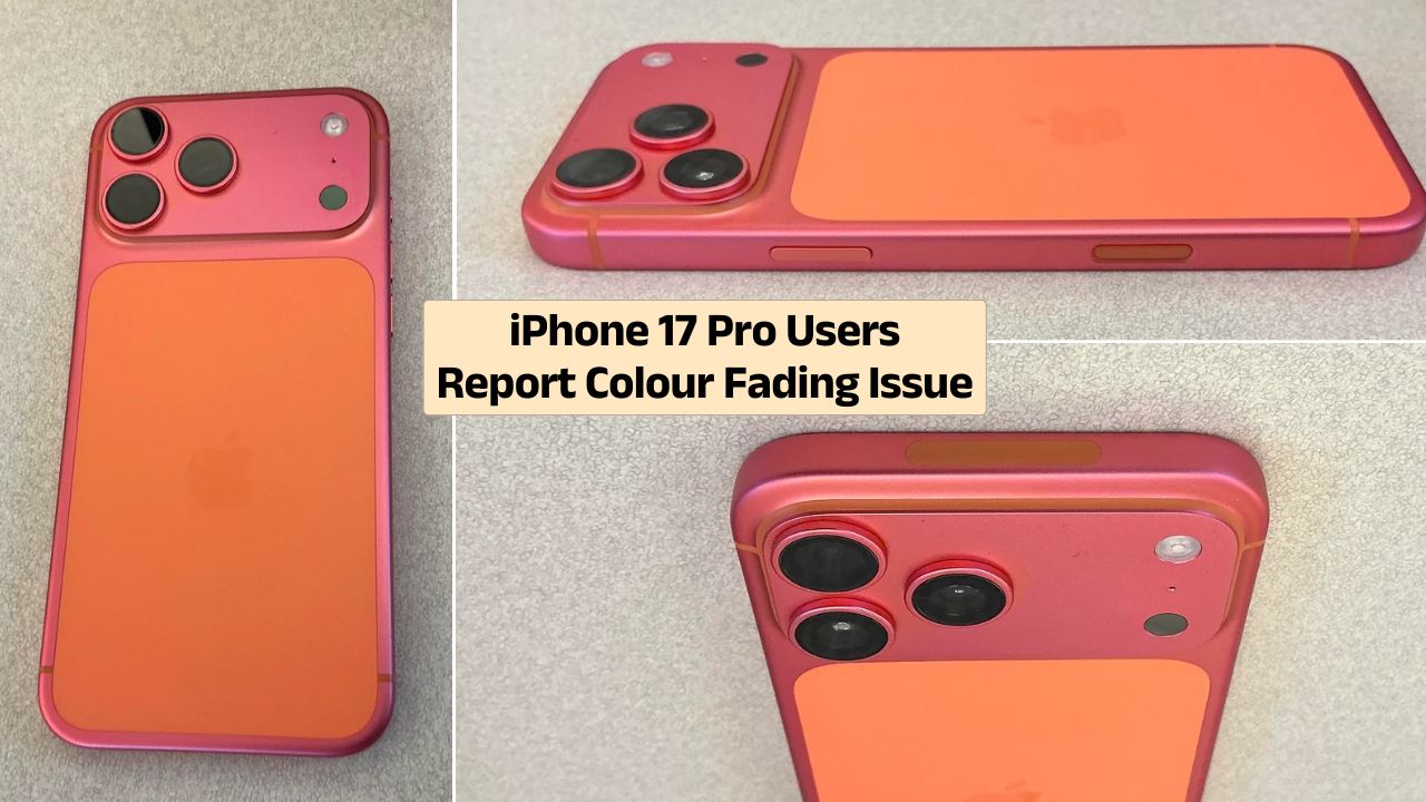 Cosmic Orange iPhone 17 Pro fading to rose gold